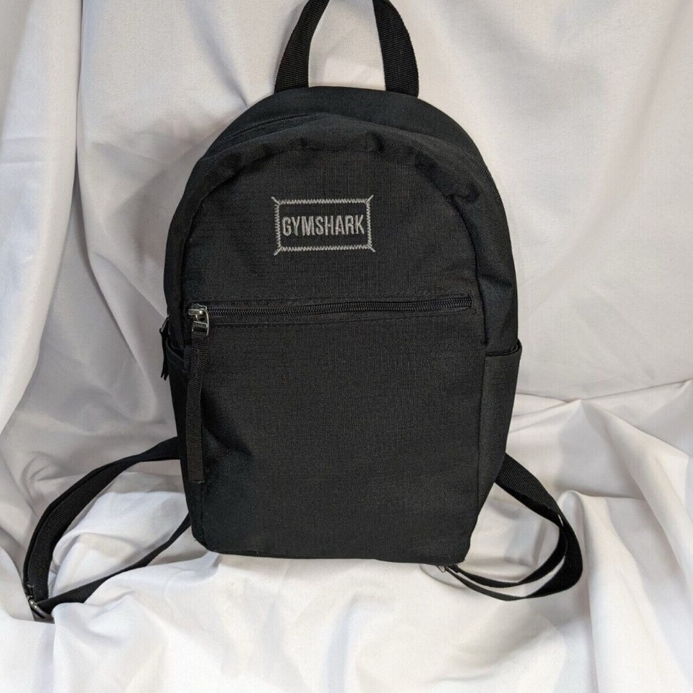 Gymshark Black Compact Backpack Minimalist Design